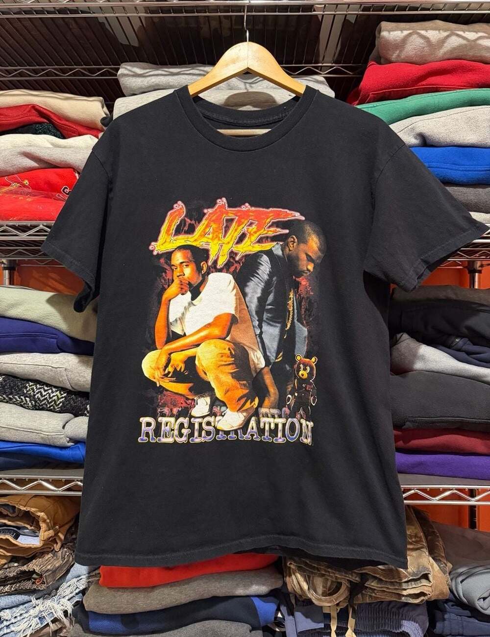 Vintage Kanye West Late Registration Rap Tee T-Shirt size medium